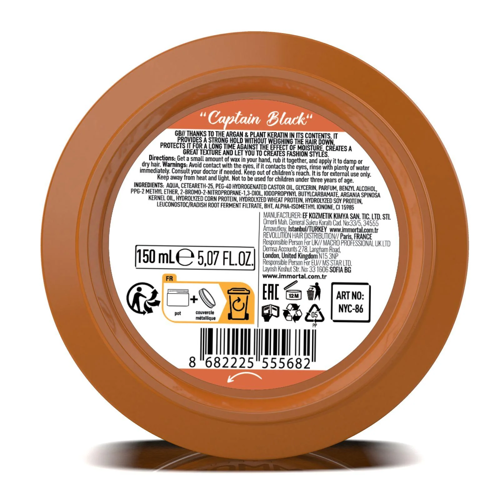 ''Captain Black'' Hair Styling Wax - Image 3