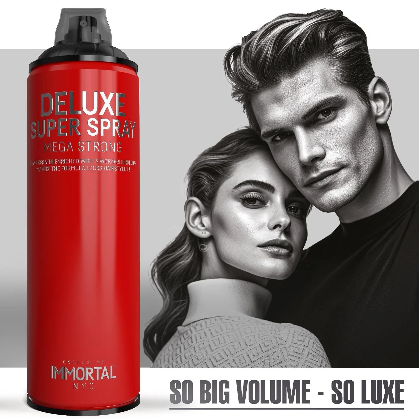 'Deluxe Super Strong Hair Spray' Shine Look/500ml - Image 4