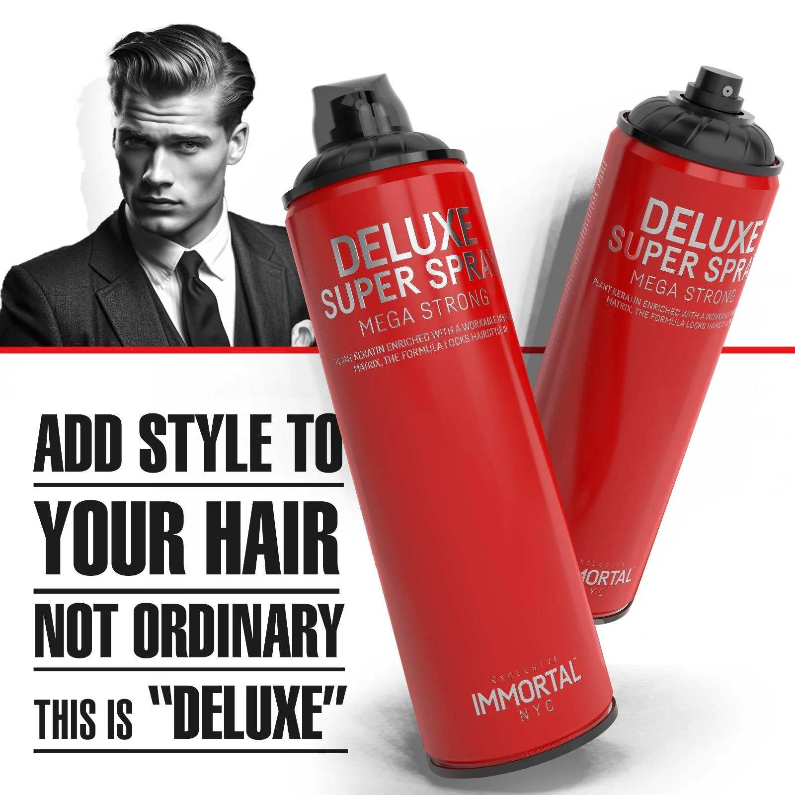 'Deluxe Super Strong Hair Spray' Shine Look/500ml - Image 6