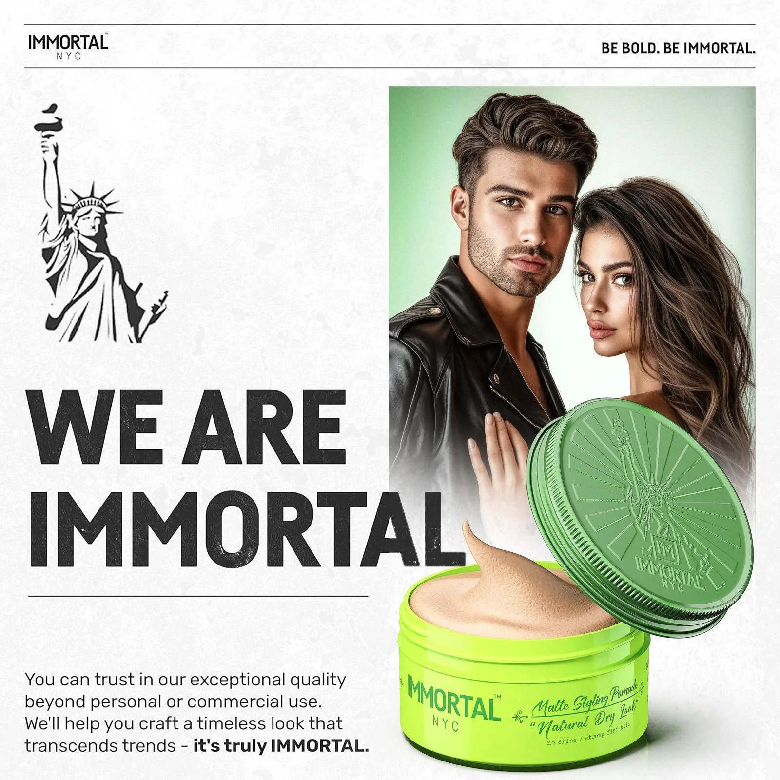 Matte Styling Pomade "Natural Dry Look" - Image 3