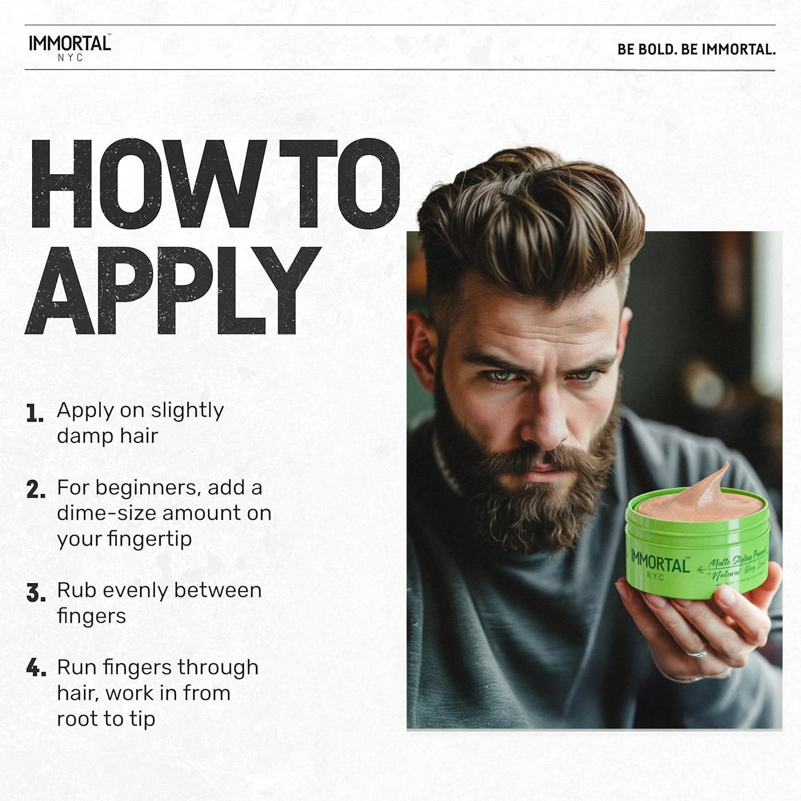 Matte Styling Pomade "Natural Dry Look" - Image 5